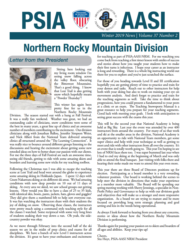 Northern Rocky Mountain Newsletter Northern Rocky Mountain Newsletter